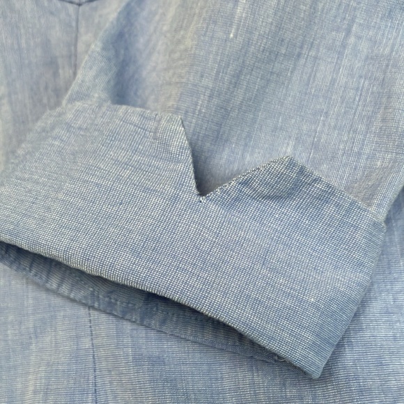 Willie Smith turned up cuff, collar-button front, tapered shirt, L. 100% cotton. - Picture 2 of 4